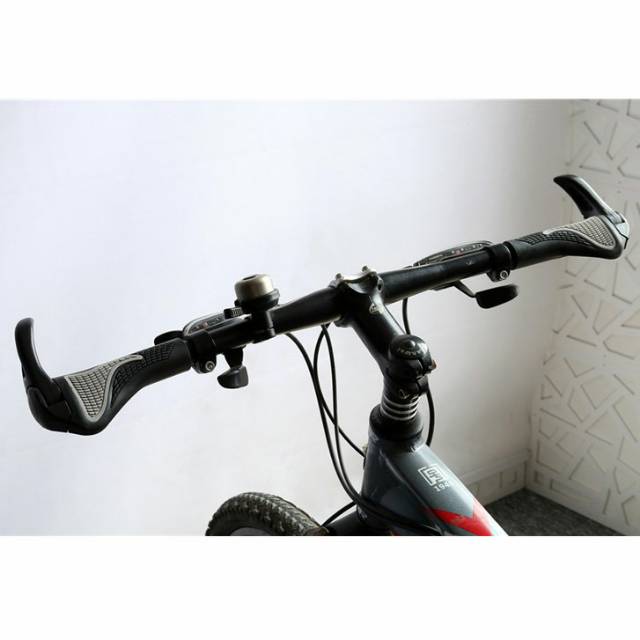 Hand grip hanfat Gagang Sepeda Rubber Ergonomic Grip MTB Handlebar - BT1001 - Black