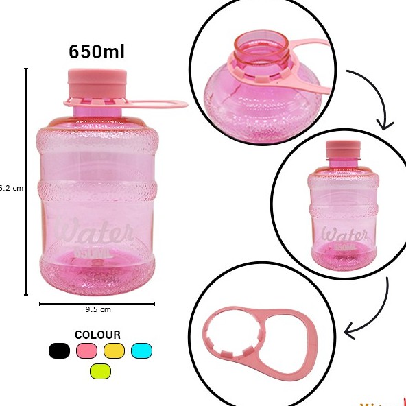 H85 Botol Minum Bentuk Galon 650ml H85 / Galon Mini 650ml H-85