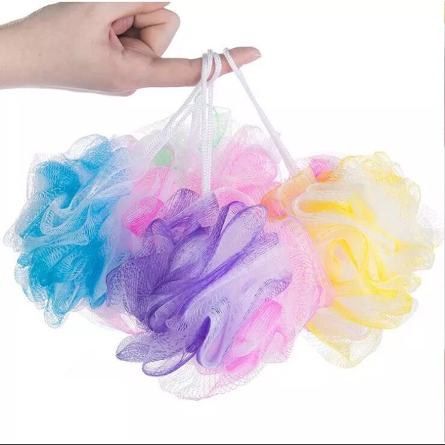 Shower Puff Kecil Lembut/ Shower Puff Travellinh/ Puff Mandi/ Gosokan Mandi