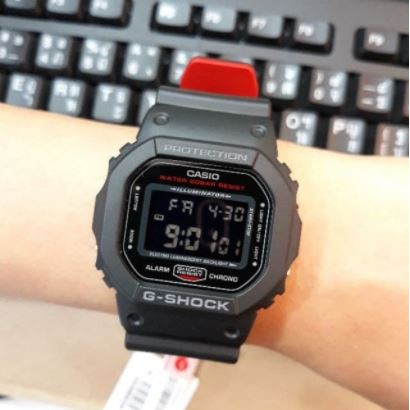 NEW !!! JAM TANGAN PRIA GSHOCK CASIO DW 5600 2WARNA TIMBAL BALIK