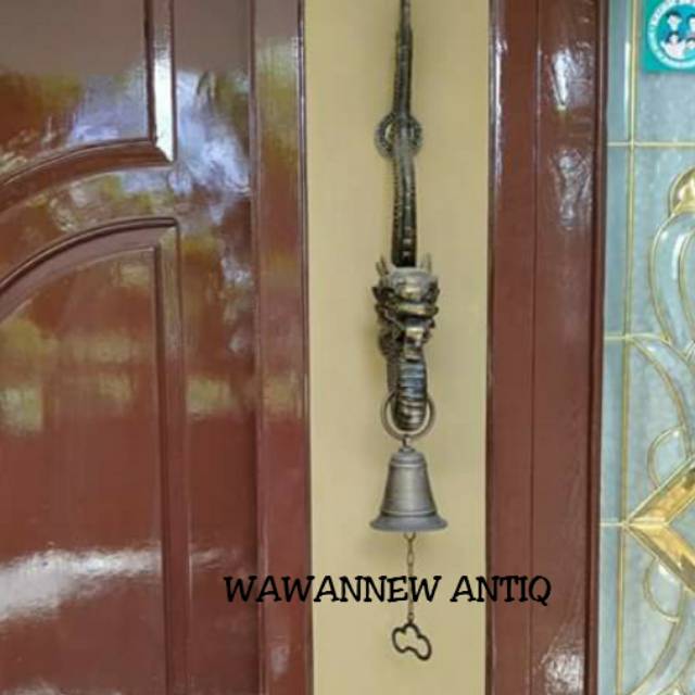 Bel Pintu Lonceng Naga Kuningan Antik Murah Motif Naga