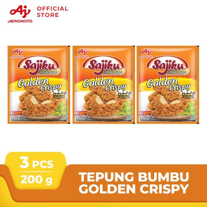 

Sajiku Tepung bumbu Golden Crispy 200g Sachet (3 pcs)
