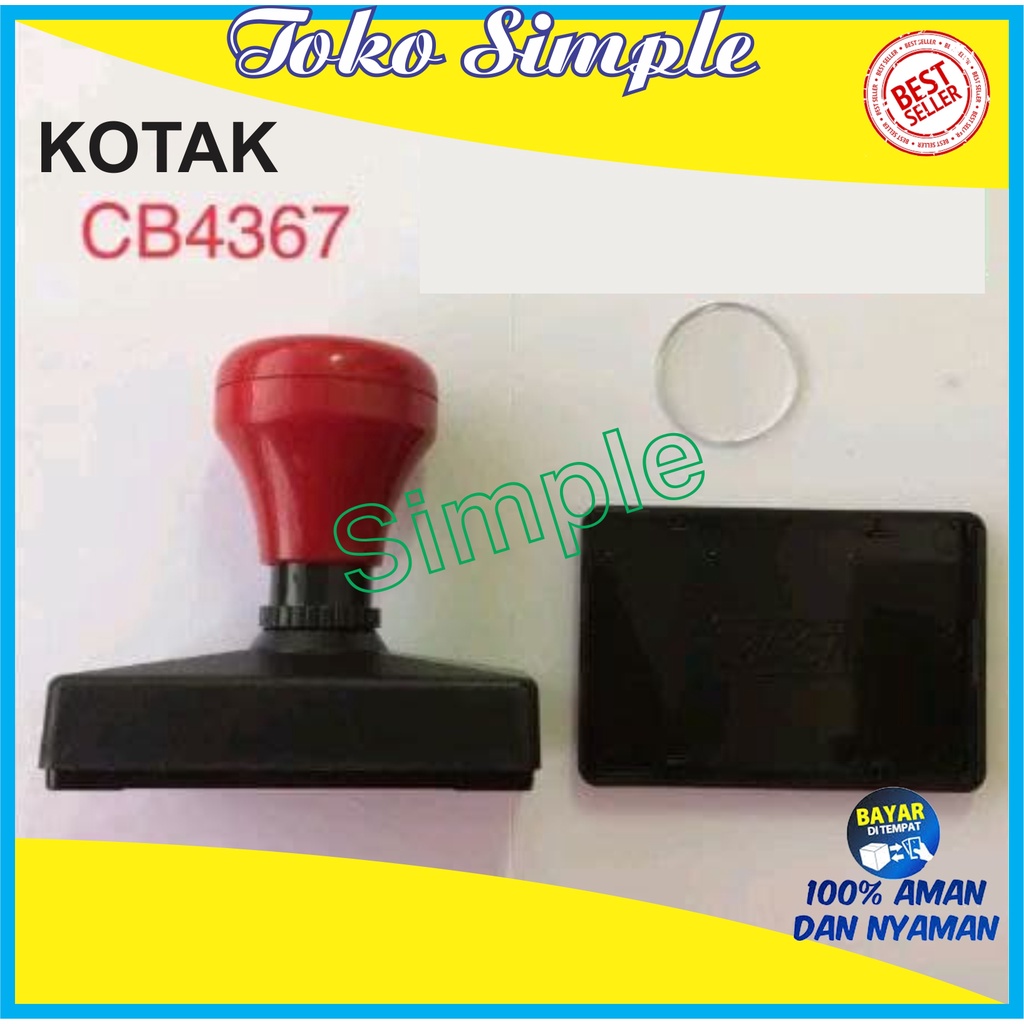 

GAGANG STEMPEL FLASH UKURAN 43X67 STEMPEL WARNA