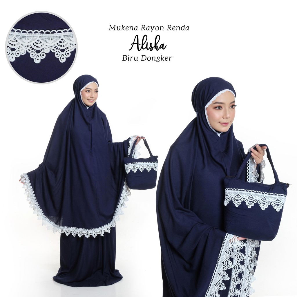 PUSAT MUKENA TASIK - MUKENA RENDA POLOS BALI ALISHA