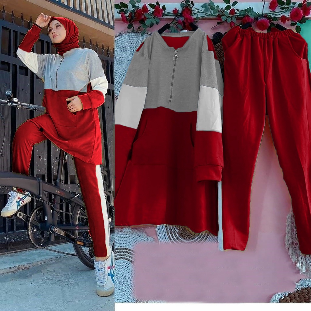 TERMURAH CUCI GUDANG  (M - 3XL) SET NESTA GOWES / SET MIXED BABYTERRY / SET GOWES JUMBO / SET BIKE J