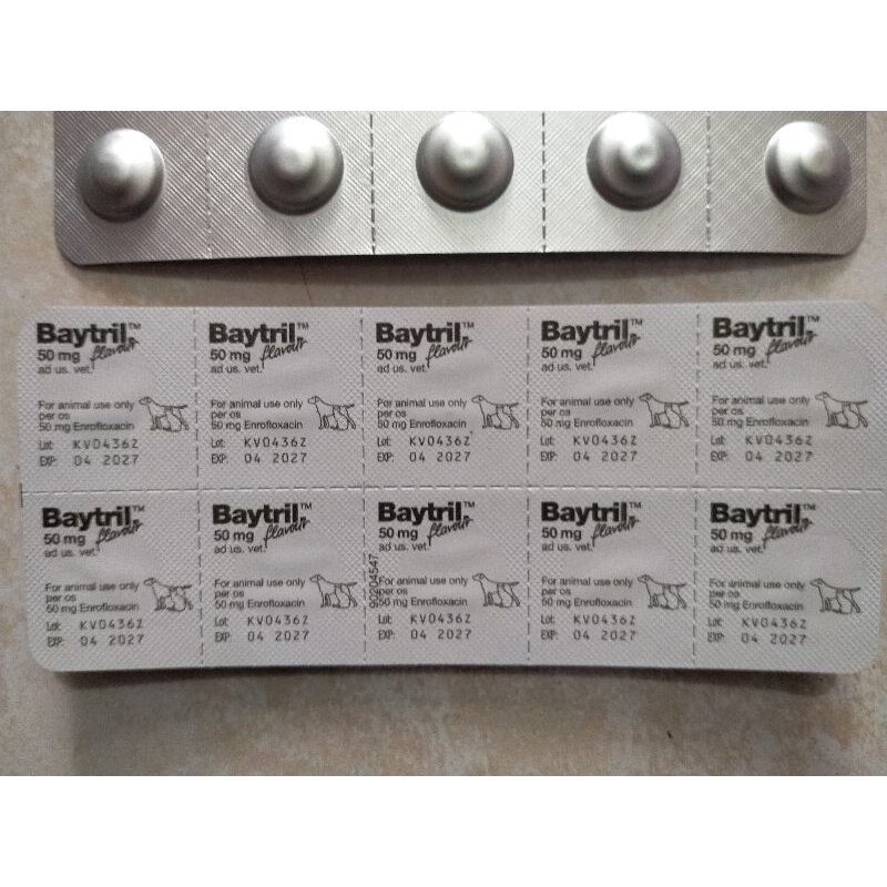 BAYTRIL Flavour Tablets 50 mg - For Dogs and Cats