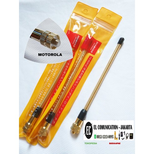 ANTENA HT MOTOROLA GP338 GP328 CP1660 GP308 GP2000 GP 3188 ANTENNA HELIKEL GOLD MOTOROLA