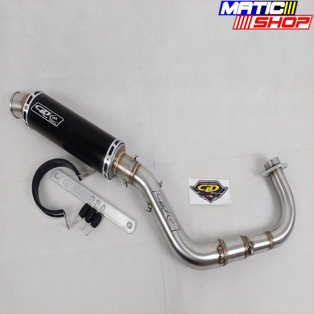 KNALPOT CLD NEW FFA YAMAHA MIO DAN NOUVO BLACK SERIES