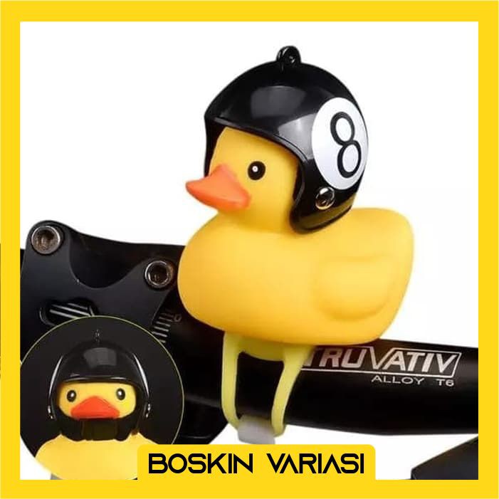 Bebek Helm 8 Ball Lucu + Lampu LED