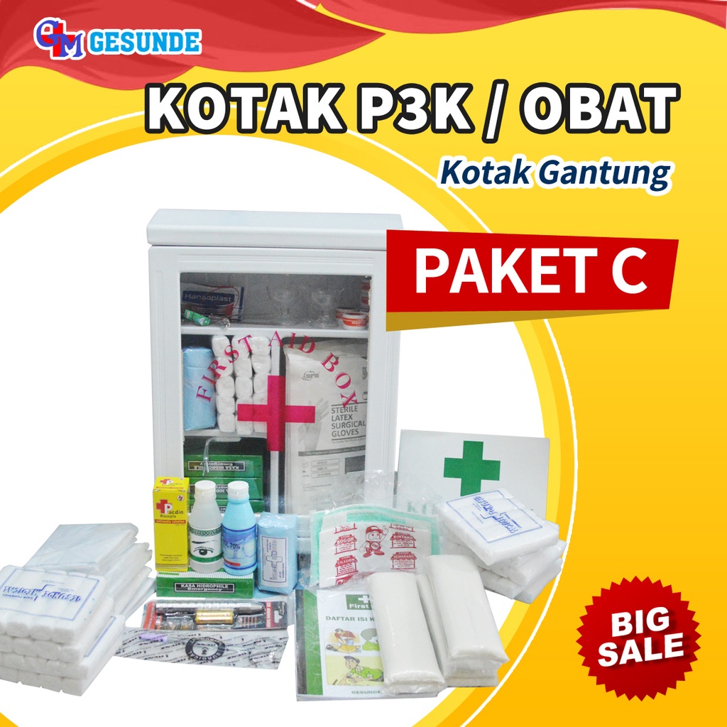 Kotak P3K Gantung - Kotak P3K Perusahaan Paket C