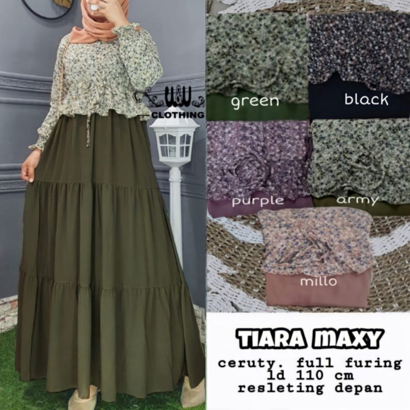 [READY] DRESS CERUTY LD 110 TIARA MAXY BY W&amp;W