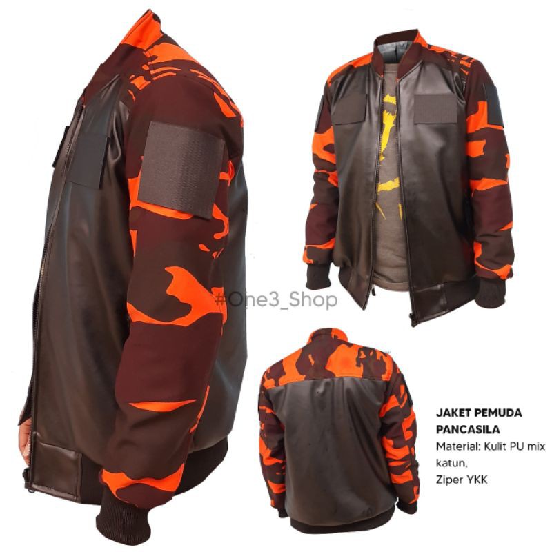 Jaket Pemuda pancasila PP Kulit PU Premium