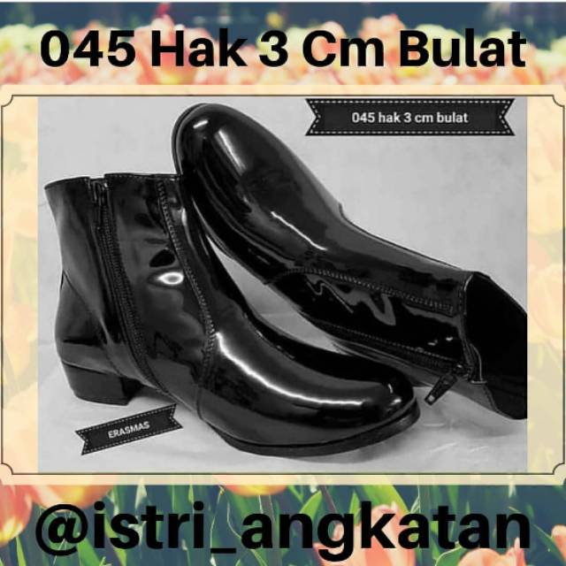 Sepatu 045 Hak 3 Cm Bulat (Size 35-40)