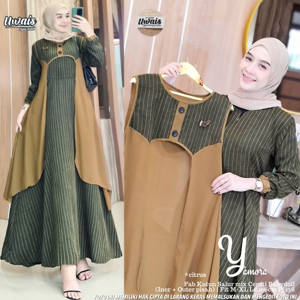 UWAIS GAMIS ORIGINAL | YAMORA DRESS NEW ARRIVAL