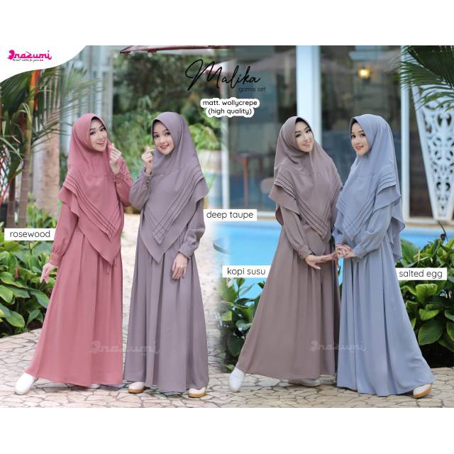 MALIKA GAMIS SET ORI NAZUMI GAMIS