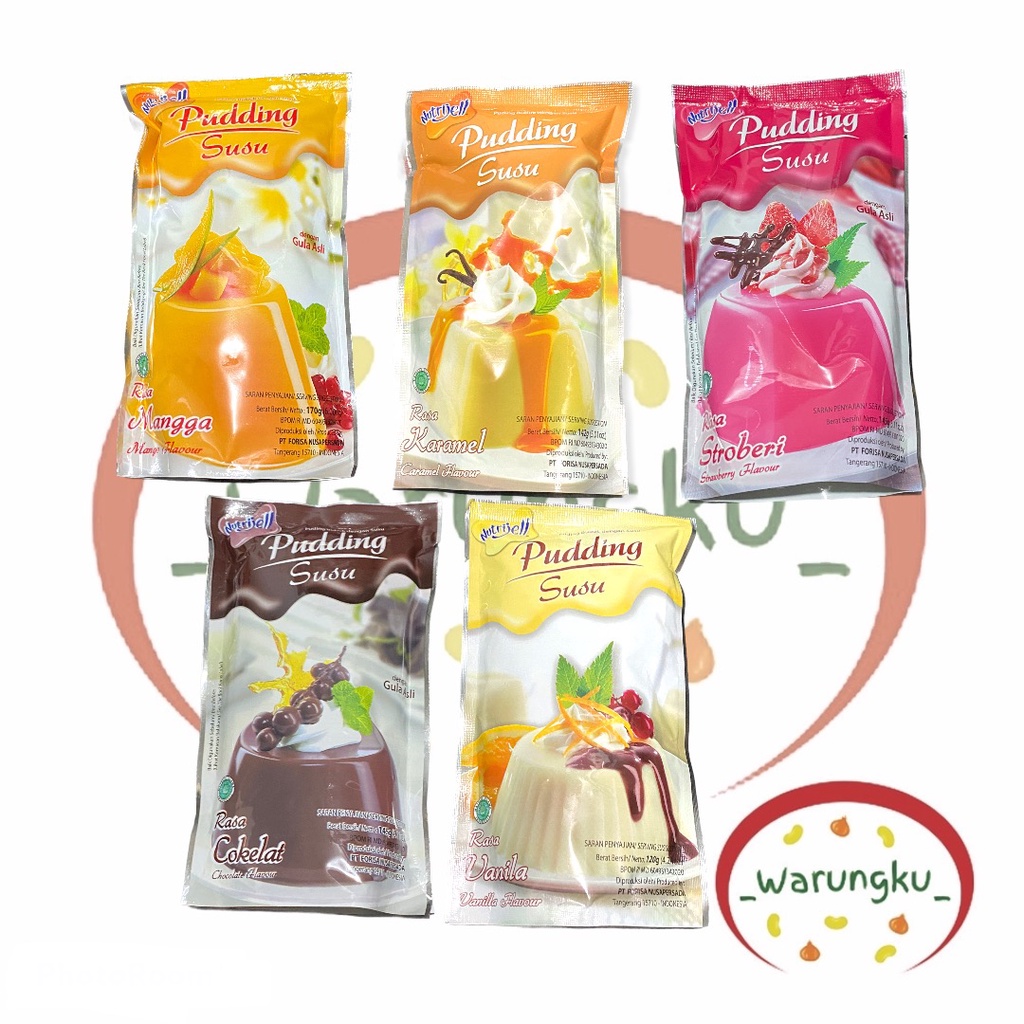 PUDDING Susu Nutrijell Puding Instant Aneka Rasa Nutrijel