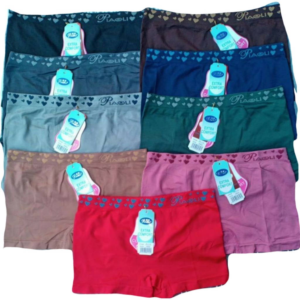 Boxer Wanita Halus Rajut Muat Besar / CD Boxer Jumbo Celana Dalam Wanita Jumbo Fit XXL Short 2in1