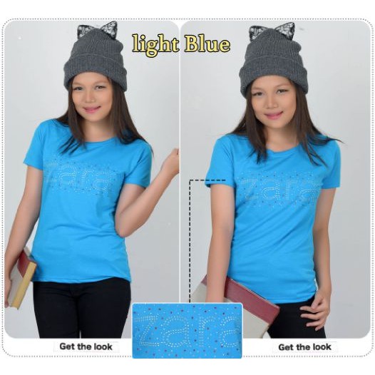 [Blouse Zara biru SW] blouse wanita spandek biru