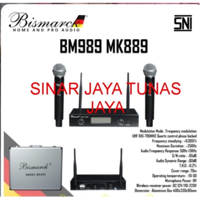 MIC WIRELESS BISMARCK BM989 MK889