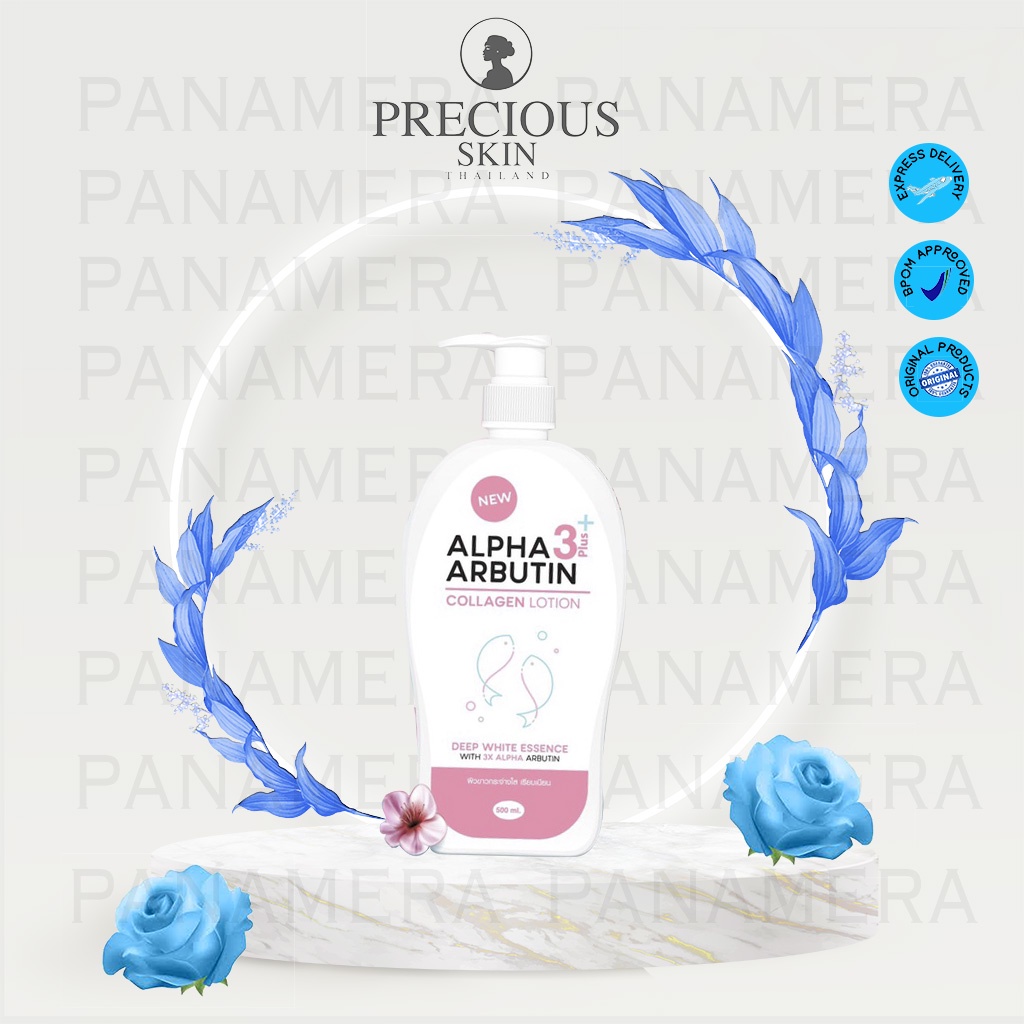 Precious Skin ALPHA ARBUTIN 3+ PLUS Collagen Brightening Face &amp; Body Cleanser Soap Powder Lotion