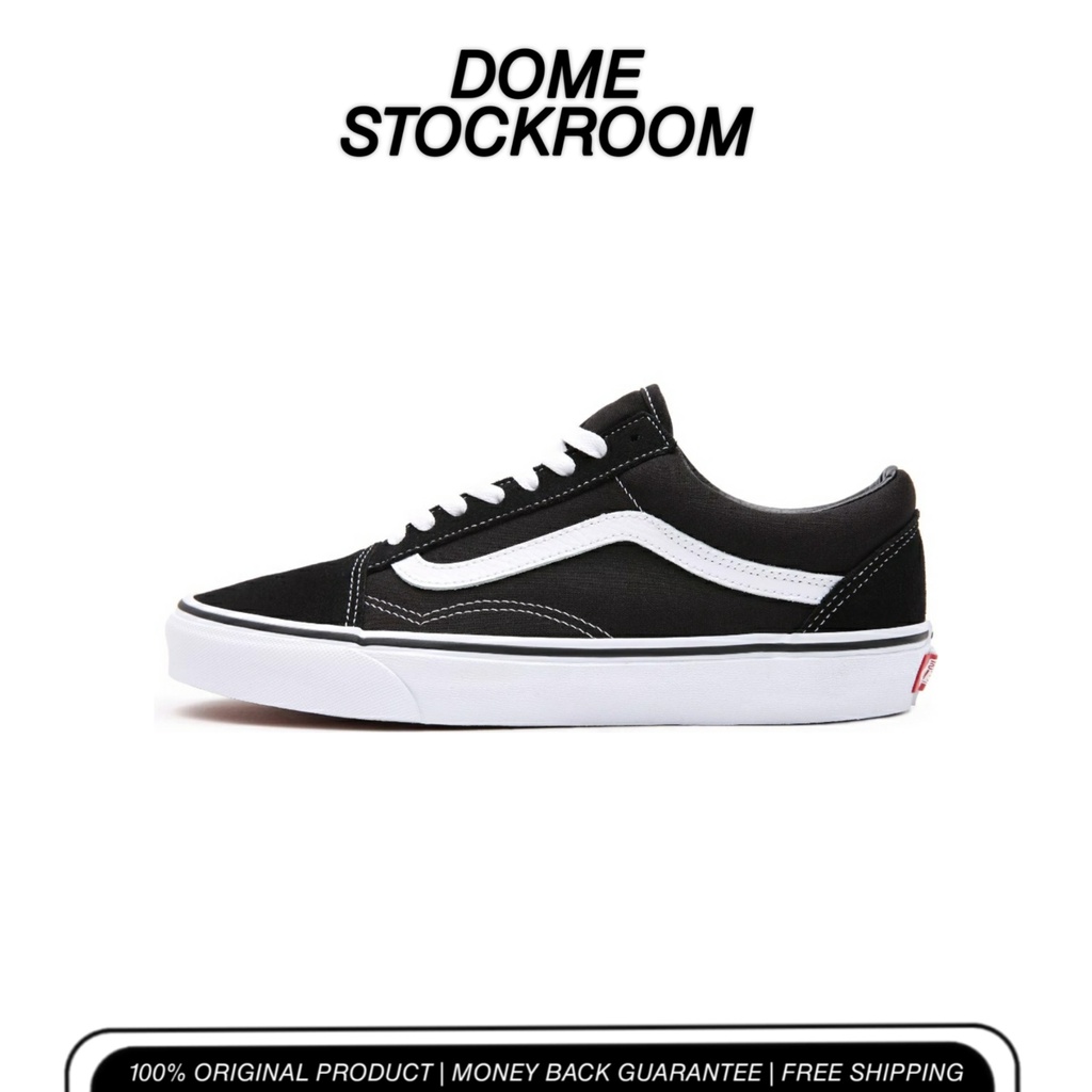 VANS OLD SKOOL CLASSIC BLACK/WHITE RESMI BNIB ORIGINAL