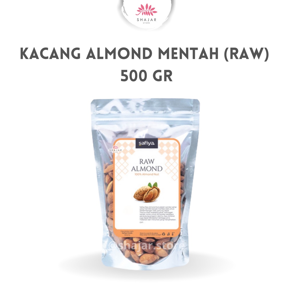 

KACANG ALMOND MENTAH 500GR / WHOLE RAW ALMOND NUTS / KACANG SUPERFOOD BAHAN SUSU RESEP JSR