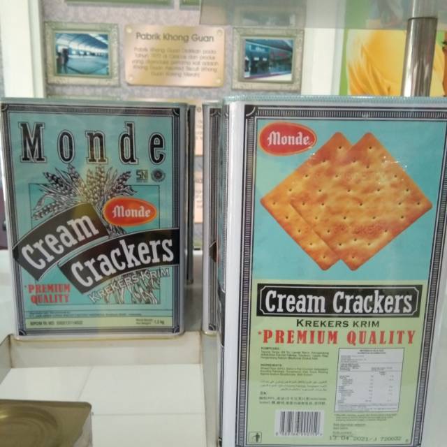 

Monde.cream crackers blue tin 1.2 kg