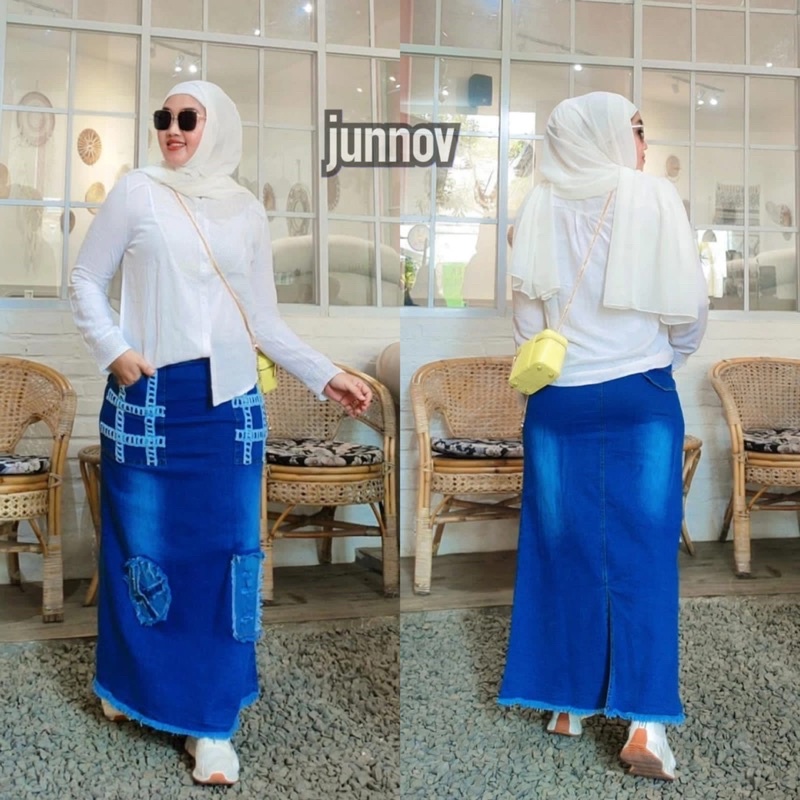 READY SKIRT JEANS BY JUNNOV