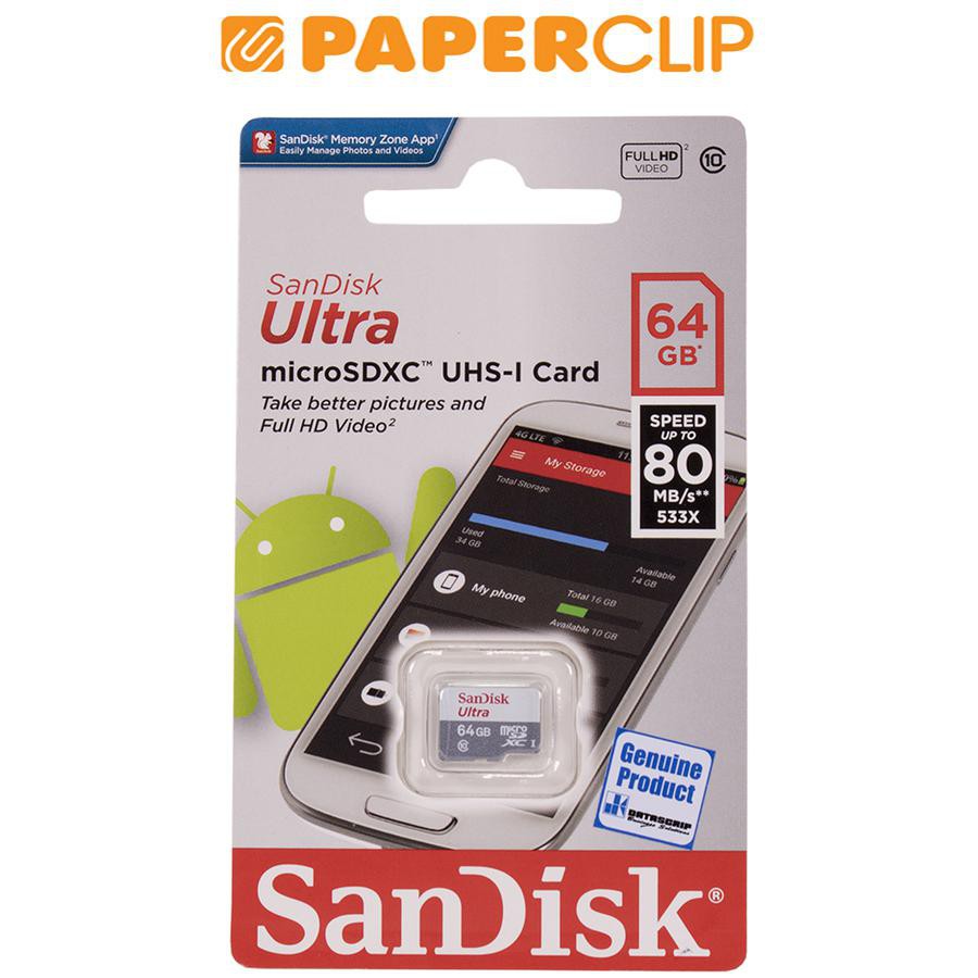 FLASHDISK SANDISK CARD 64GB SDSQUNS-064G