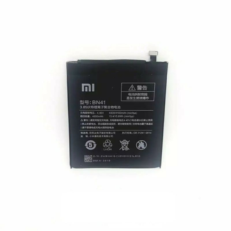 BATERAI BATRE BATTERY XIAOMI REDMI NOTE 4 MEDIATEK BN41 / BN 41