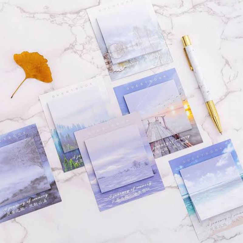

Sticky note | office note | guest book scenery sticky notes