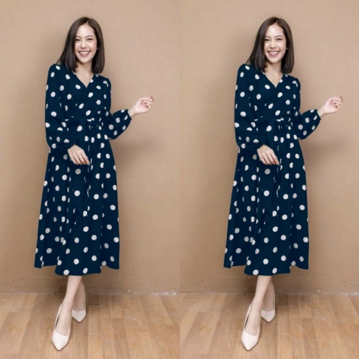 [GLFK]  Dress Wanita Terbaru / Dress Wanita Simple Elegant / Pakaian Dress Wanita Kekinian 2023