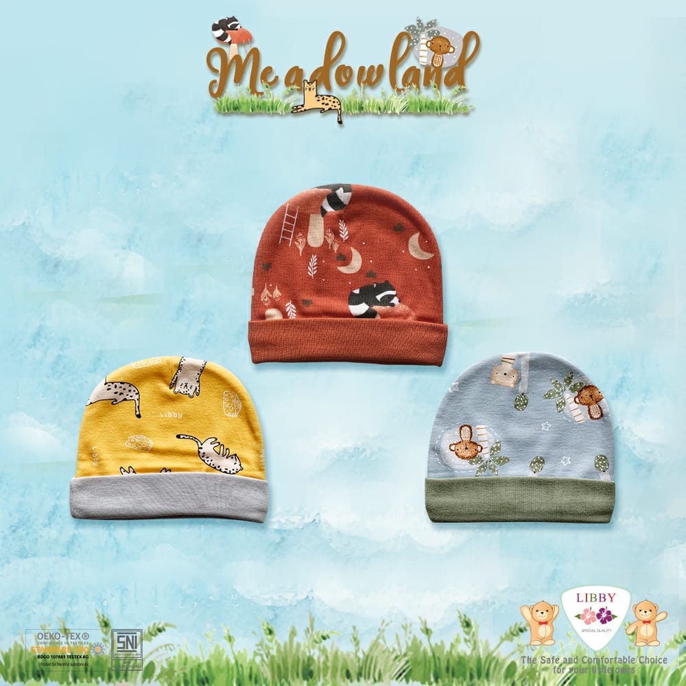 Libby Topi Bayi Bulat Libby / Topi Baby Per 1pcs/ topi baby per 3pcs