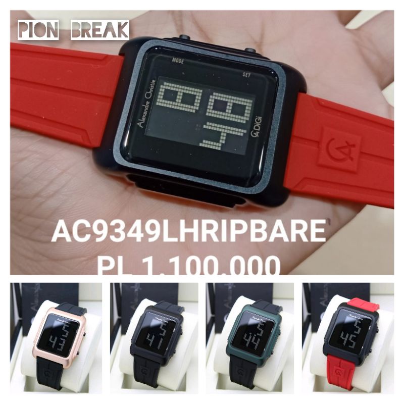 JAM TANGAN ALEXANDRE CHRISTIE AC DIGITAL TERBARU AC 9349 | AC2962 DIGI RUBBER KARET ORI