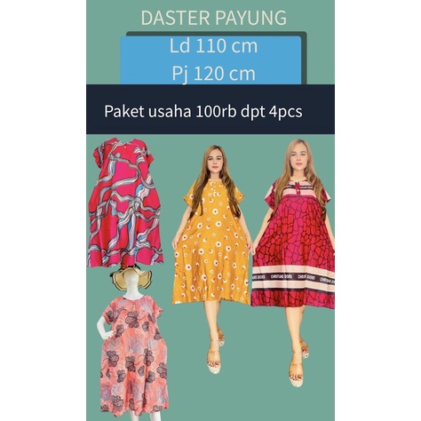 (100rb=4pcs)PAKET USAHA DASTER RAYON