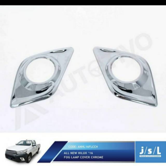 Cover foglamp Toyota all new Hilux chrome jsl