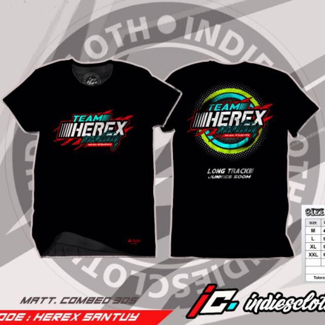 Bayar Ditempat Kaos Herex Santuy Design Baru Herex Team Ceria 1200m Shopee Indonesia