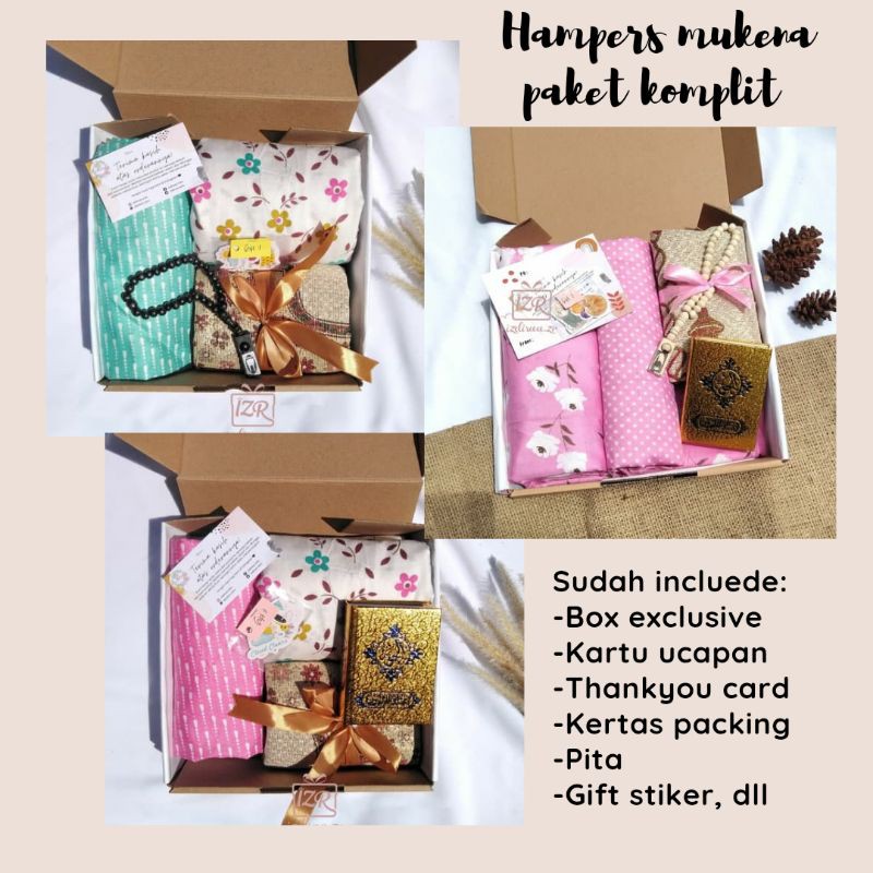 

Hampers mukena sajadah | kado ulang tahun | hampers wisuda | kado ibu
