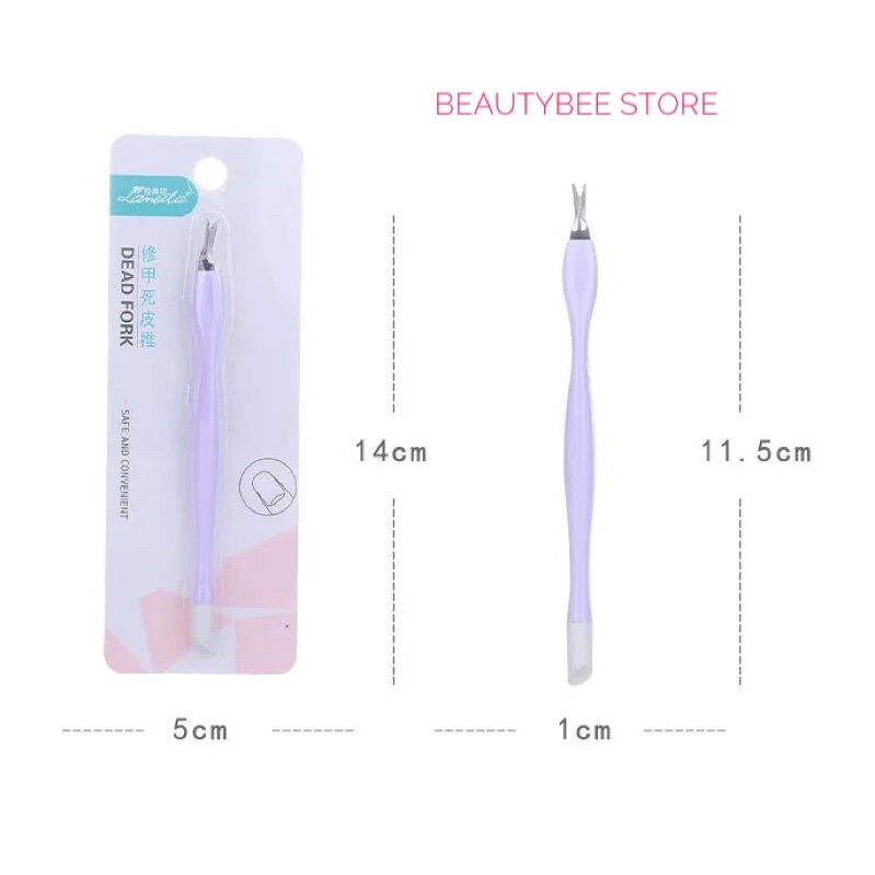 DEAD SKIN FILE / CUTICLE REMOVER/ LIDAH ULAR / PENCABUT KUTIKULA KUKU MENIPEDI 2 IN 1 (C0363/ C0127)