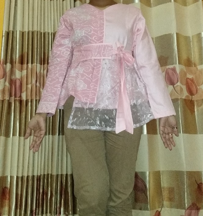 Atasan Batik Cap Kombinasi