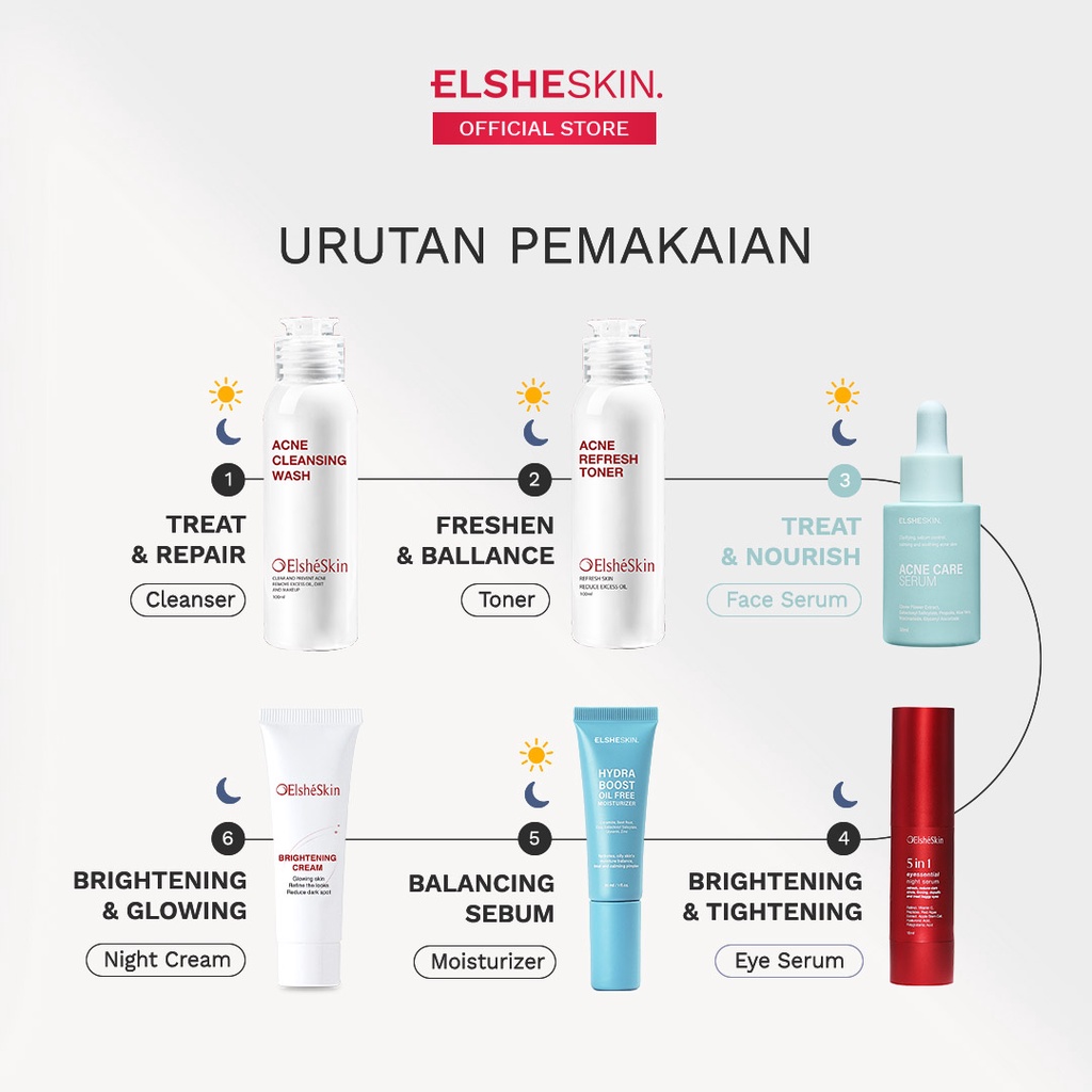 ELSHESKIN Acne Care Serum  (Kurangi Jerawat Tanpa Iritasi) 15 ml / 30 ml