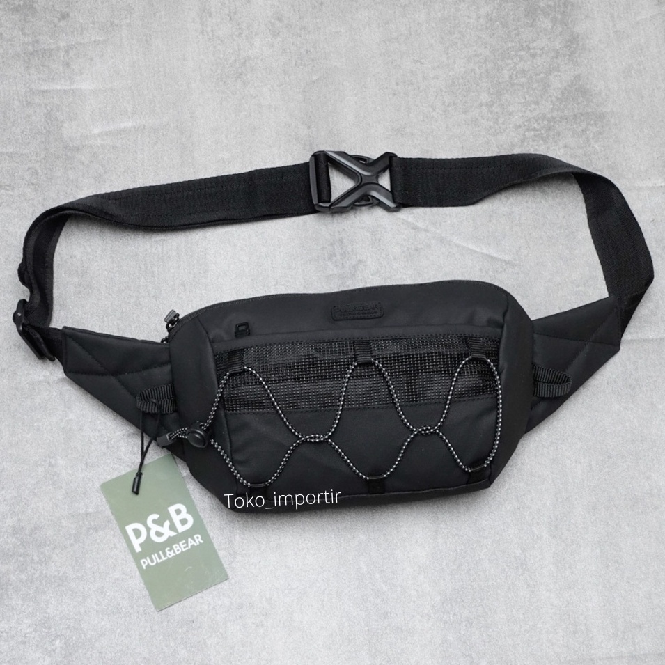 Tas Pull&amp;Bear Swap Out Waistbag Pria Kualitas Import Mirror Original