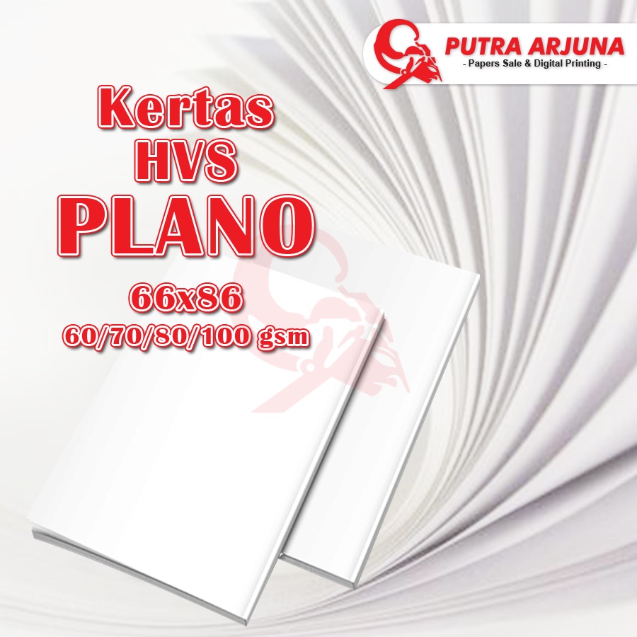 

KERTAS HVS, 60, 70, 80, 100 gsm - 66x86cm PLANO - 500 LEMBAR
