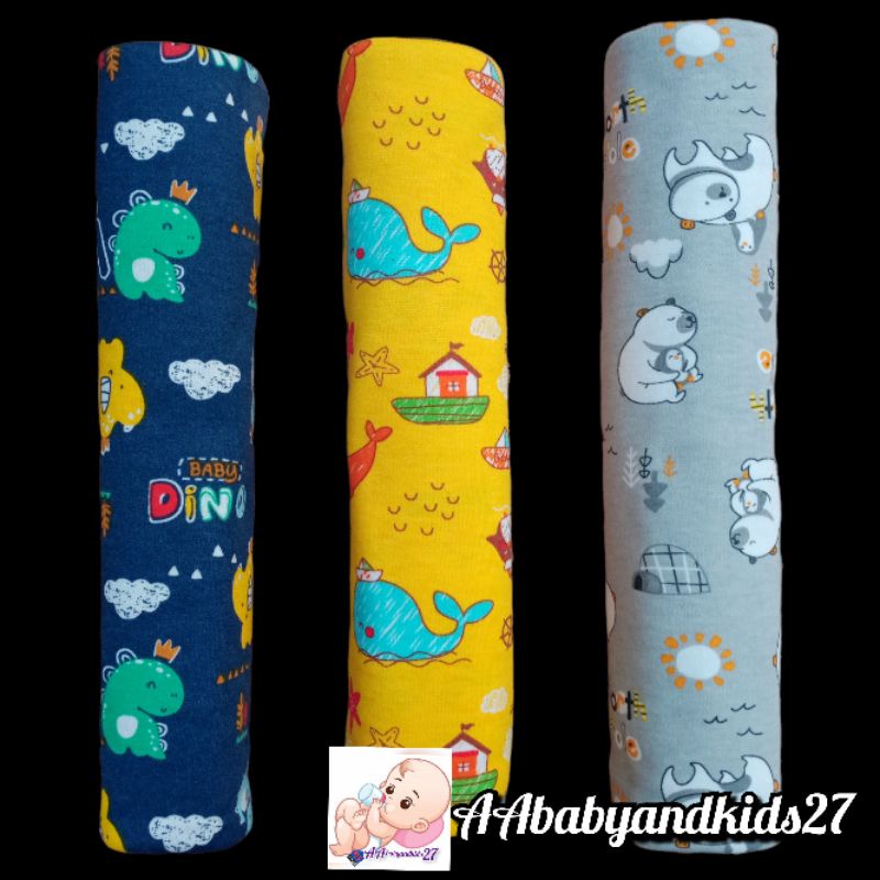 VINATA 1Pak Isi 6PC dan 3PC Bedong Bayi Bahan Kaos UK 110x90Cm dan Flanel Necci Uk 120x90Cm SNI Lembut Berkualitas