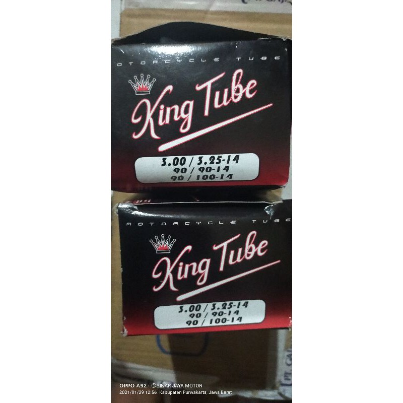 ban dalam kingtube 300/325_14 ukuran 90/90_14/100/90_14