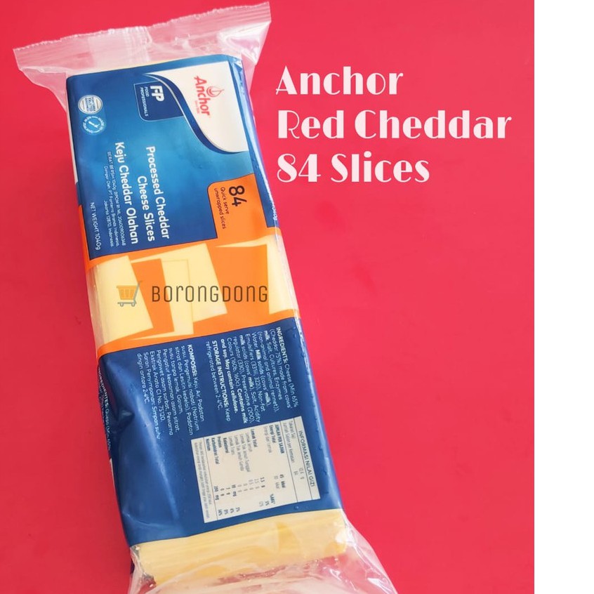 

Anchor Red Cheddar 84 Slices / Keju Slice