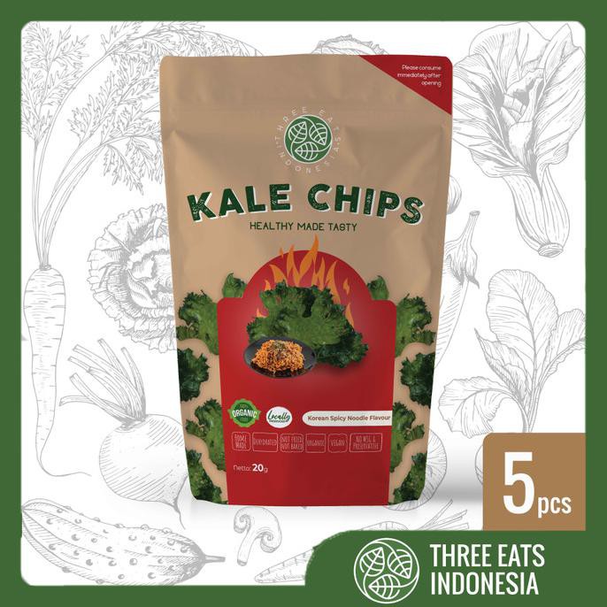 

PROMO BUNDLE OF 5 SPICY KOREAN NOODLE KALE CHIPS (5X20 GRAMS)