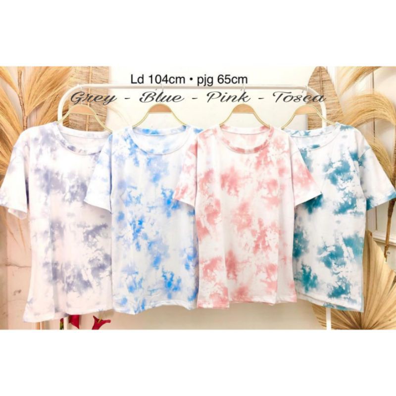 Lexa Candy Tie Dye Shirt - Kaos tie dye lengan pendek