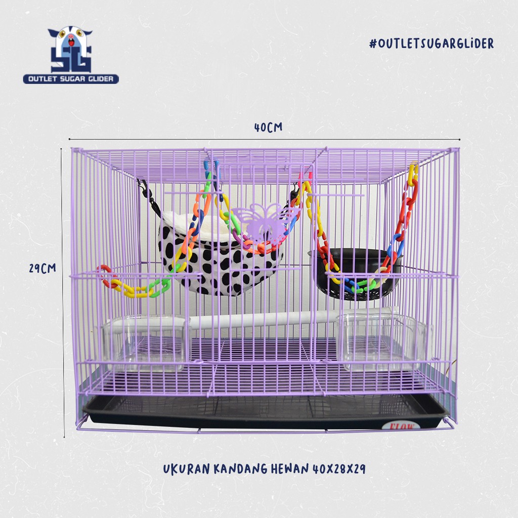 SPESIAL PAKET KANDANG SUGAR GLIDER 40CM