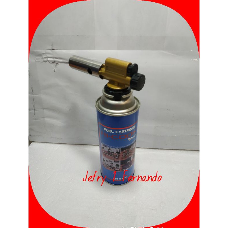 GAS TORCH ATOM AUTOMATIS + GAS KALENG HICOOK BLENDER LAS PORTABLE